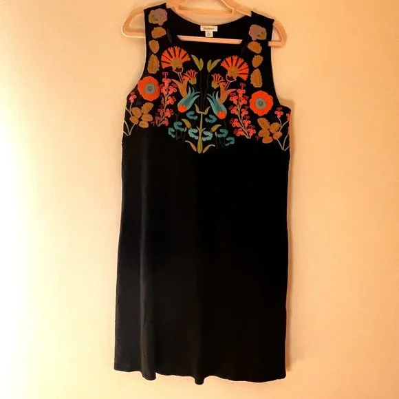 spanish embroidered dress Mexican Off Shoulder Evening Dress with Slit main image 1